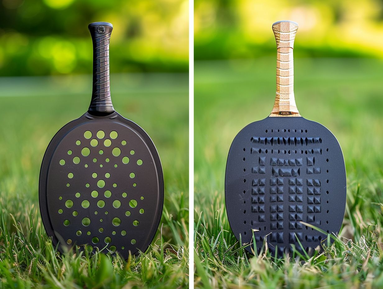 What is the difference between a graphite and composite pickleball paddle?