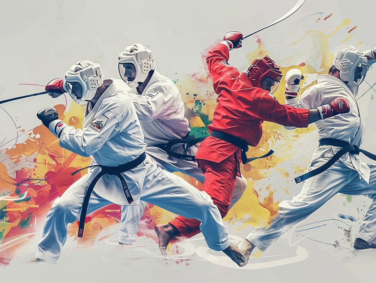 What martial arts are included in the Olympics?